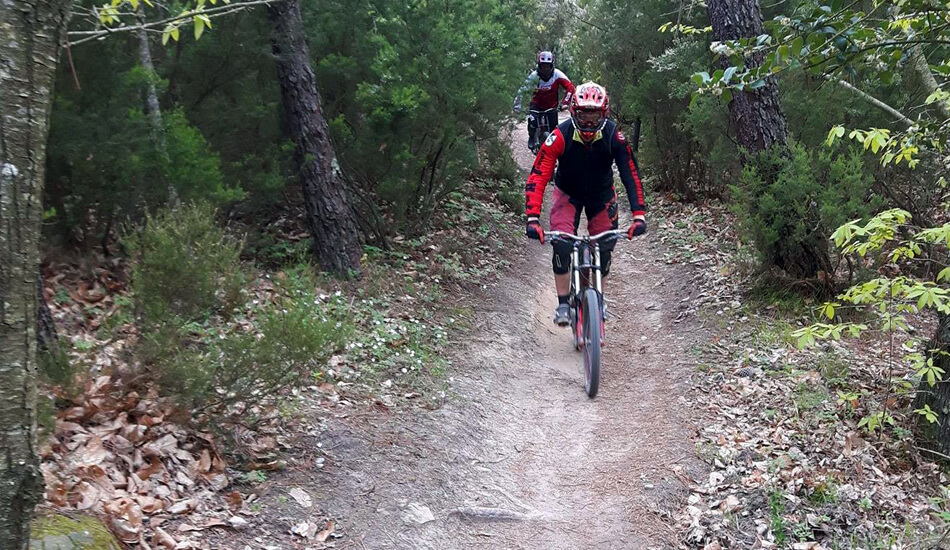 Sanremo bike trail in Ligurien